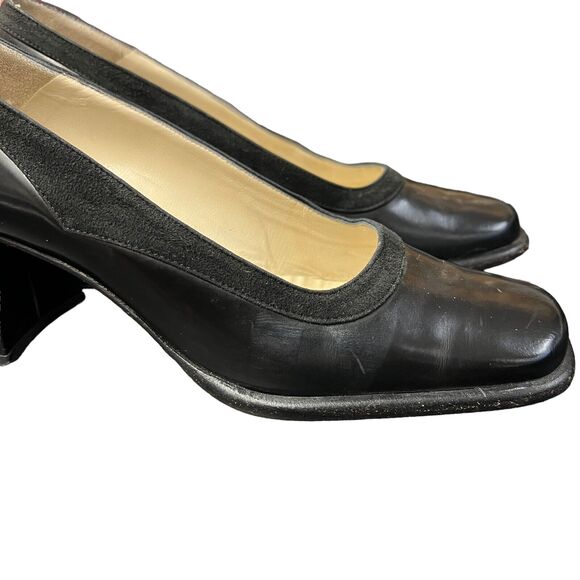Vintage Coca by Maraolo Career Workwear Black Heel Black‎ Pumps Heels 6B - Picture 7 of 8
